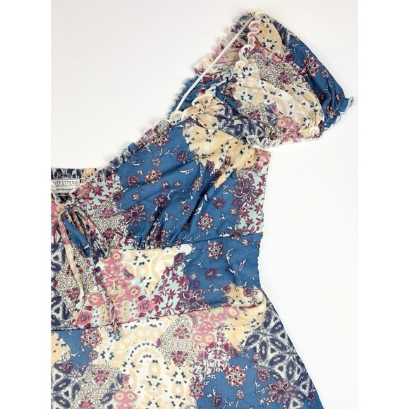Urban Outfitters Audrey Floral Mesh Babydoll Coquette Patchwork Mini Dress, XXL - Picture 8 of 15